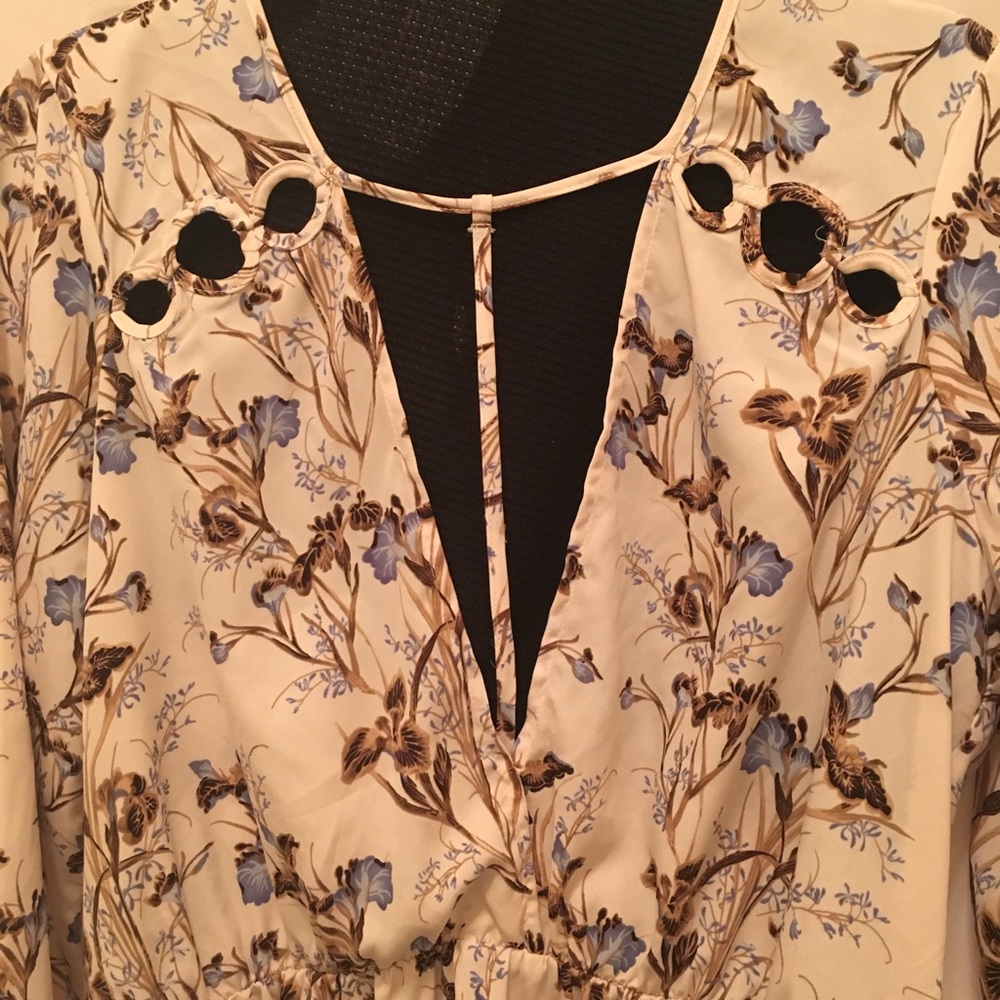 Plunging blouse